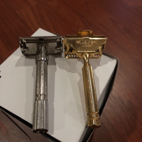 Vintage Gillette razor lot of 2. 1960's Gem junior and Adjustable fat off razor - Picture 2 of 8